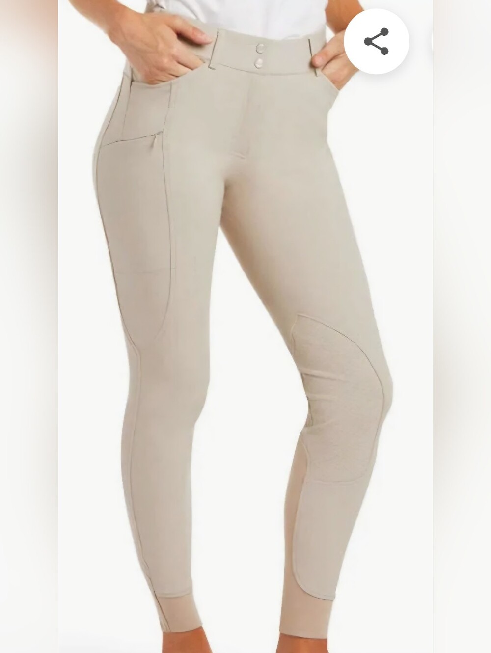 Ariat Prelude Knee Patch Riding Breech. Olympia Tan. 22R NEW